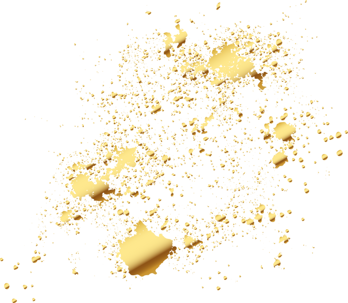 Gold dots and stroke texture